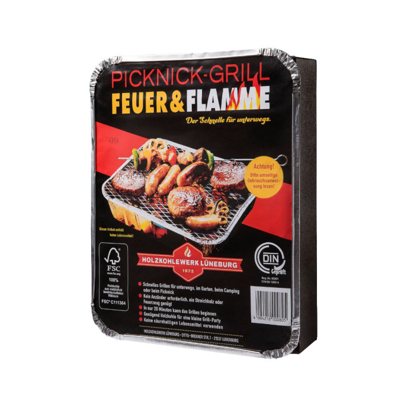 Feuer & Flamme Picknick-Grill